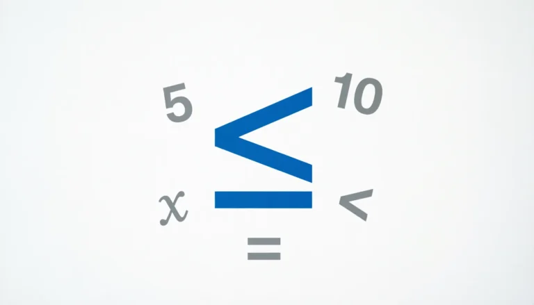 Less Than or Equal To Sign