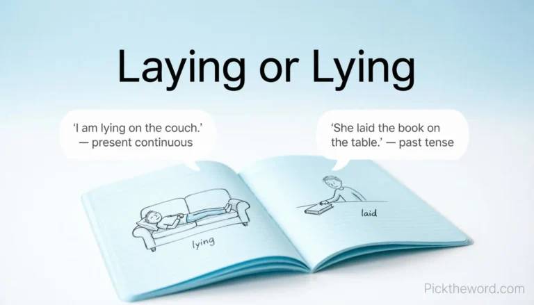 Laying or Lying