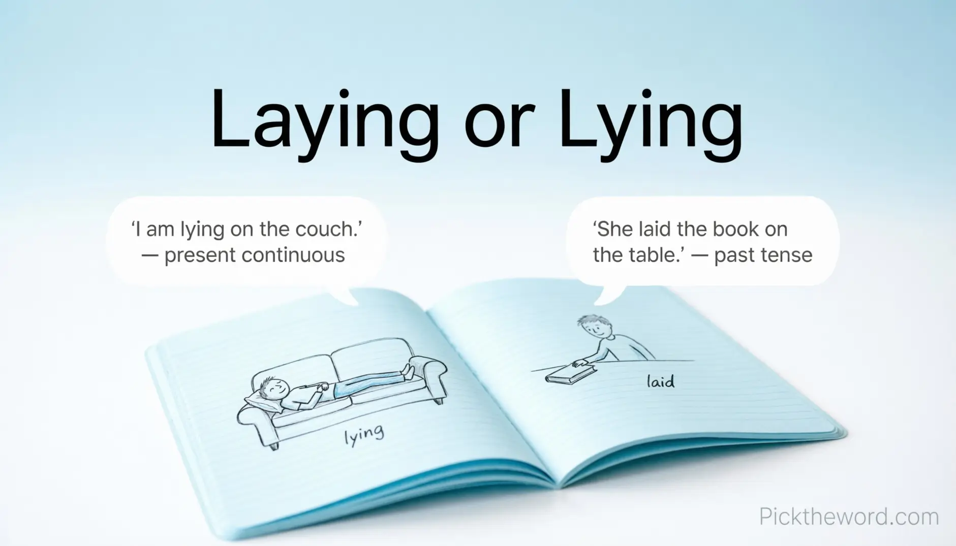 Laying or Lying