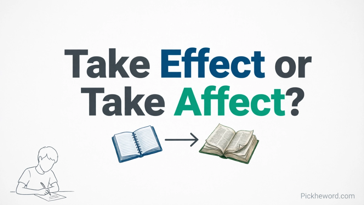 Take Effect or Take Affect