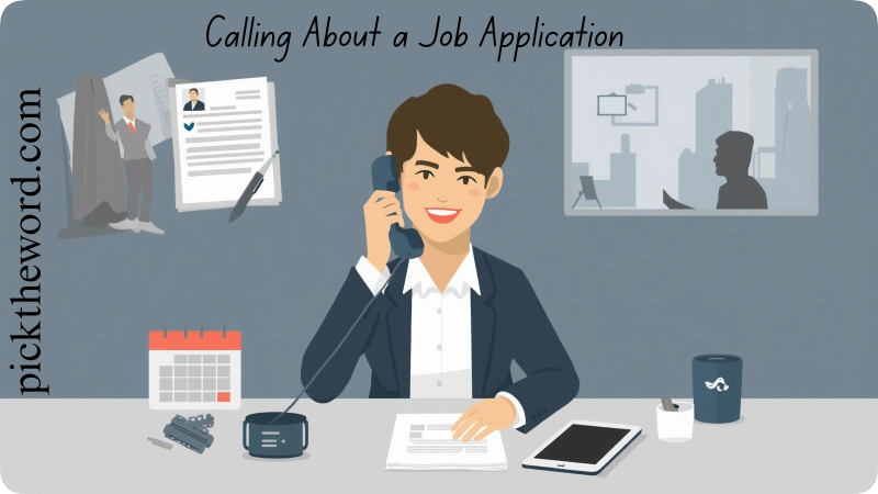 Calling About a Job Application